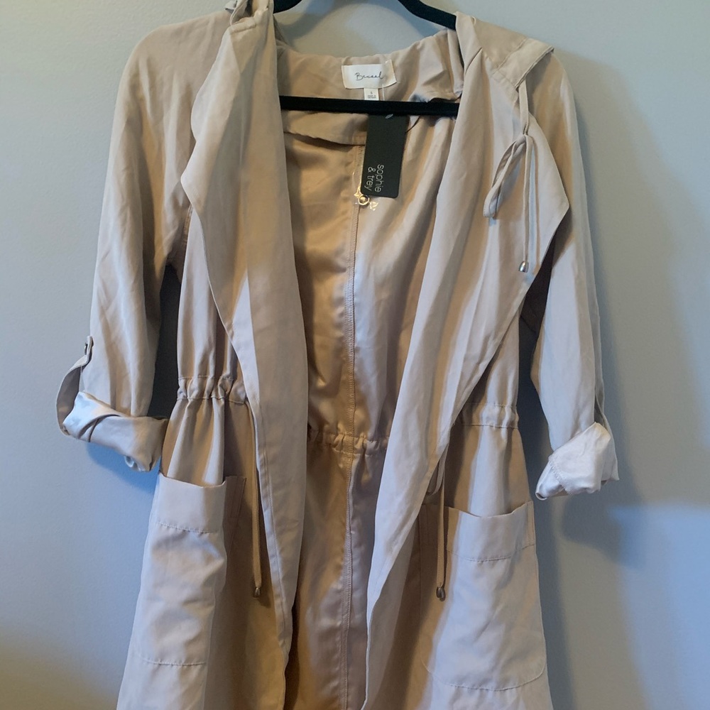 NWT Cream duster jacket